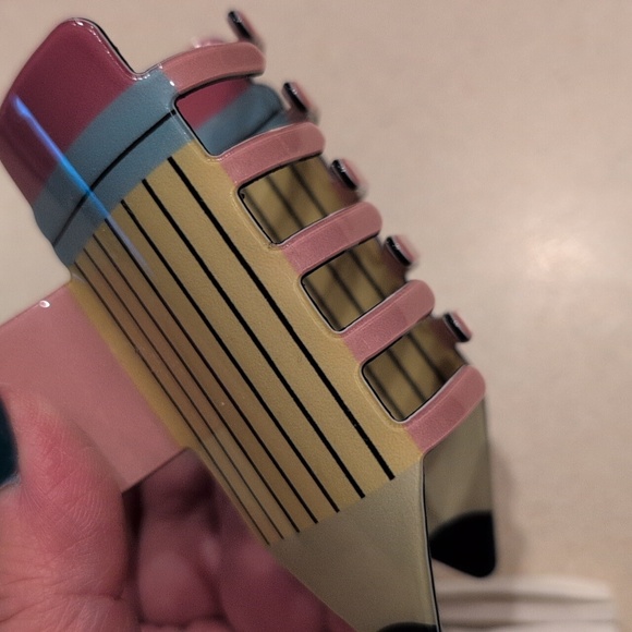 Teacher Beaded Keychain Set With Tassles And Pencil Hairclip - Picture 4 of 6